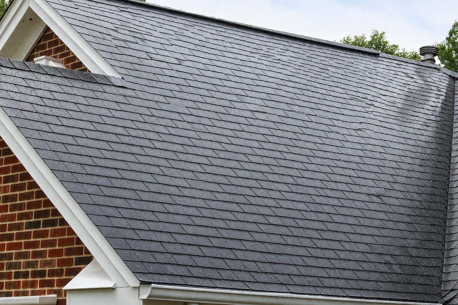 Clean roof after soft washing in Missoula Montana